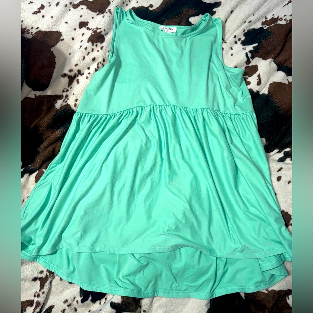 Mint Zenana Baby Doll Tank